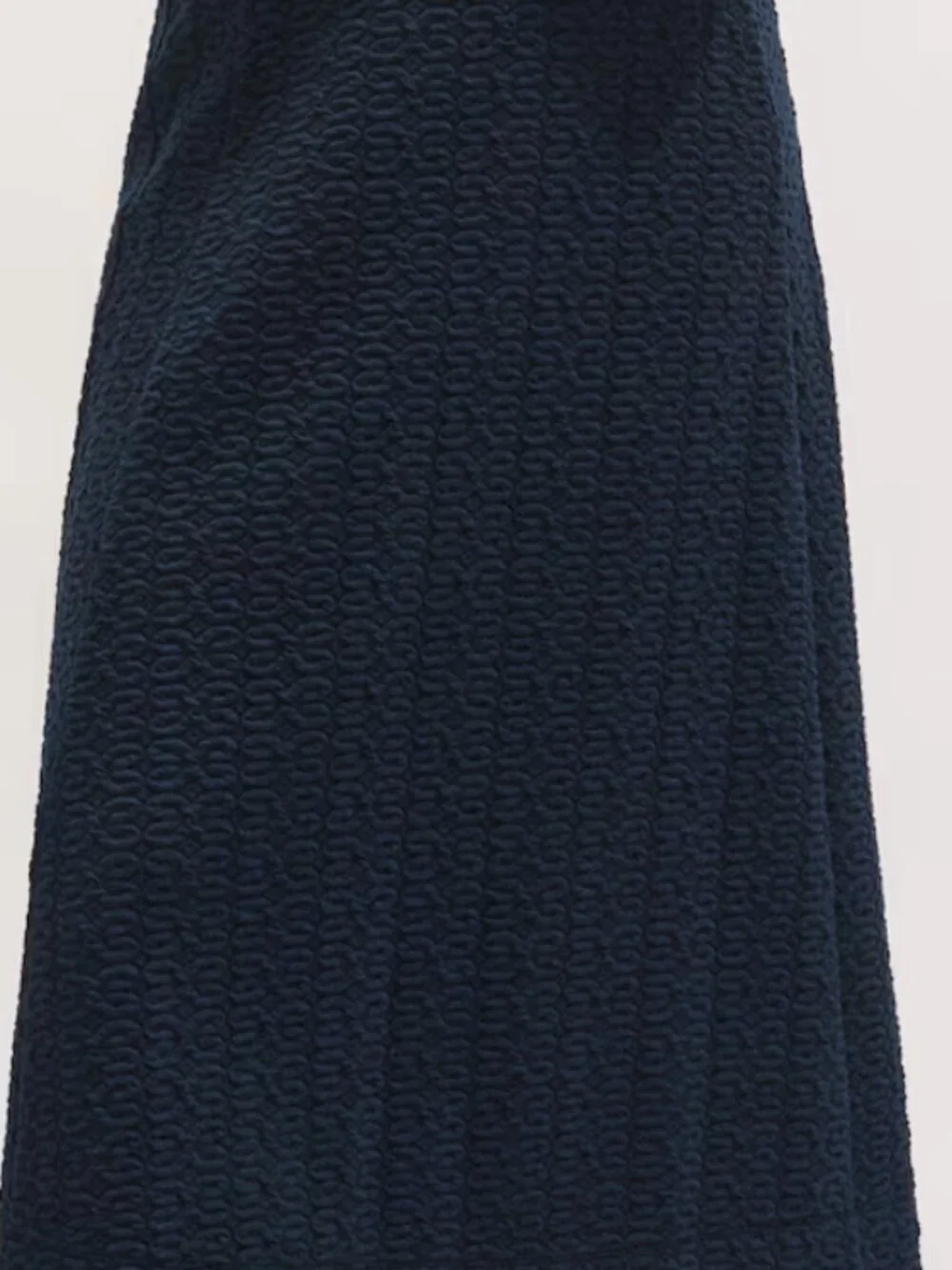 ME+EM Jacquard Jersey Textured Midi Skirt Navy NWT